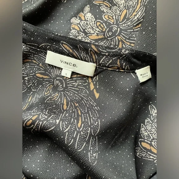 Vince woodblock floral print, black, sleeveless jumpsuit - Picture 7 of 9